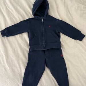 Polo by Ralph Lauren Navy Blue Kids Jogger Set